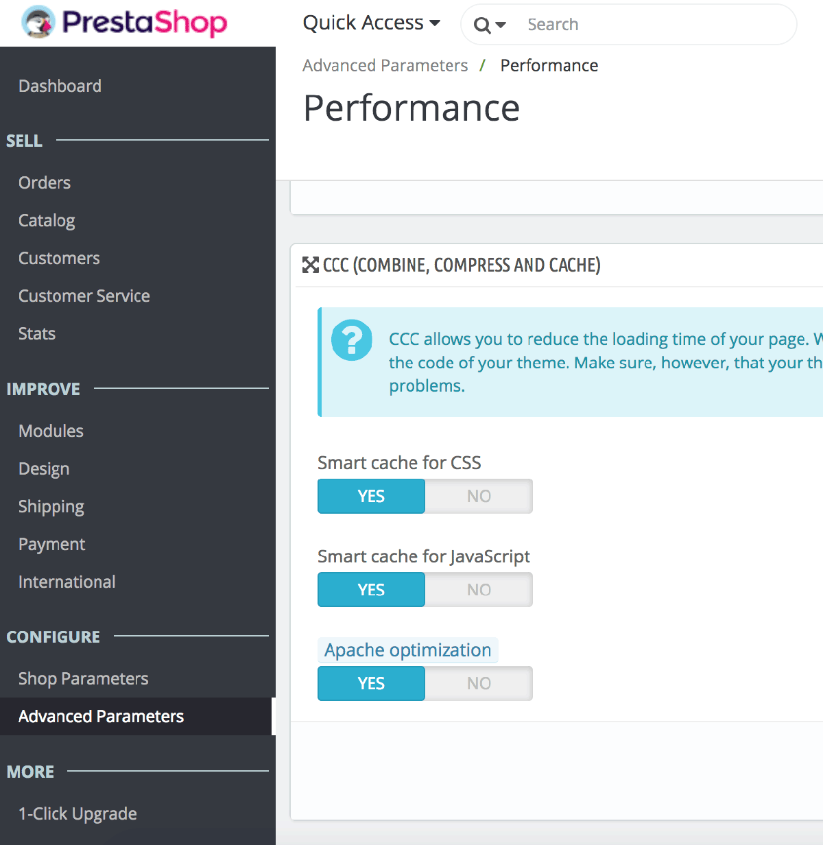PrestaShop CSS configuration