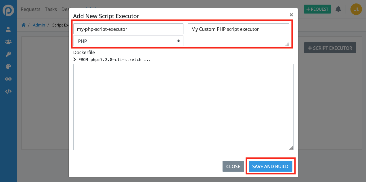 Create a New Script Executor - ProcessMaker Platform Documentation