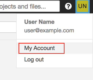 User account settings 