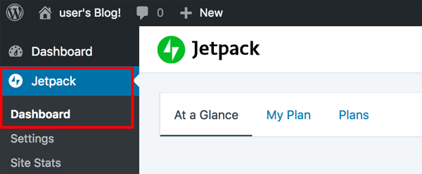 Jetpack activation