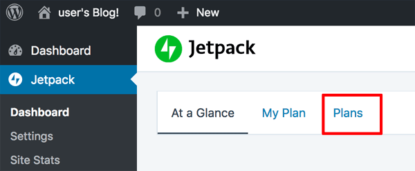 Jetpack plans