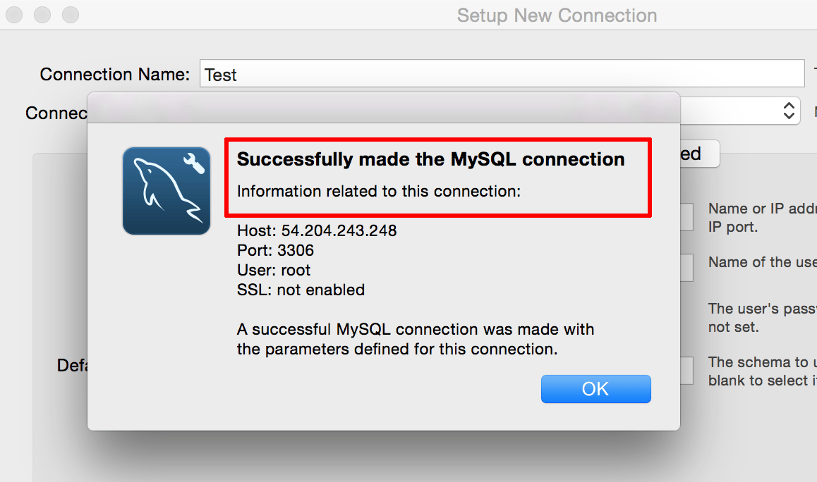 MySQL Workbench configuration