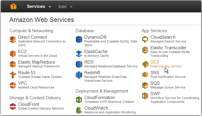 average cost of amazon aws email server