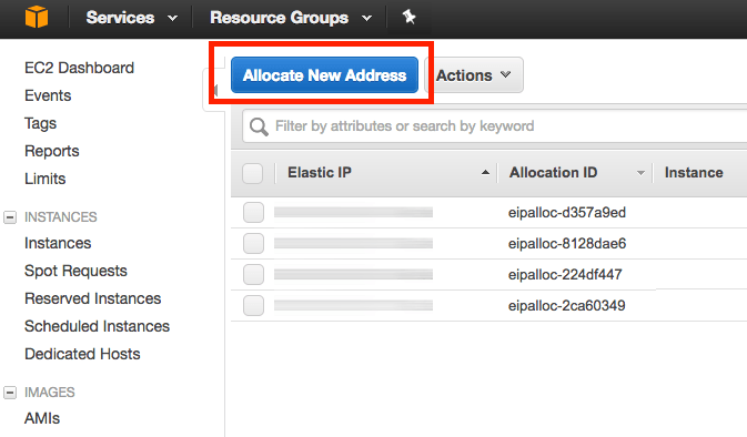 assign static private ip aws